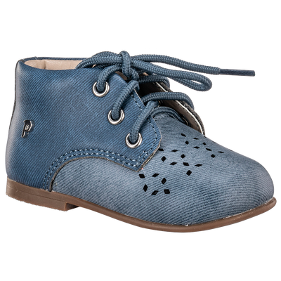 Ponpano Oria Holes Lace Booties Pink