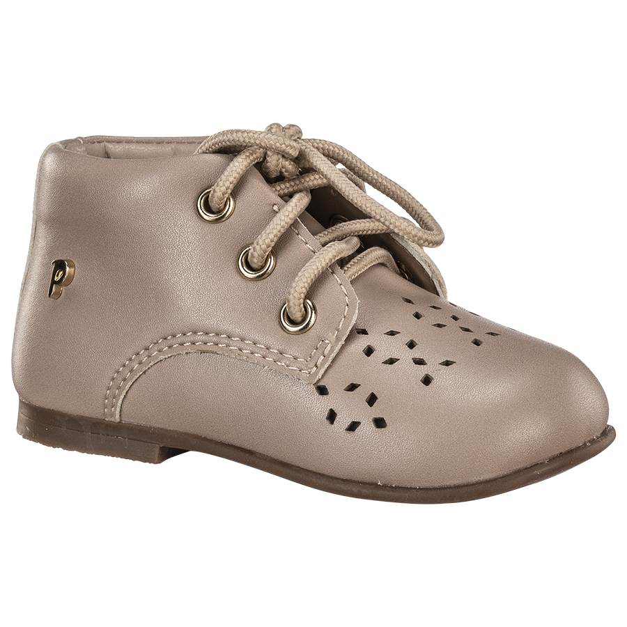 Ponpano Oria Holes Lace Booties Pink
