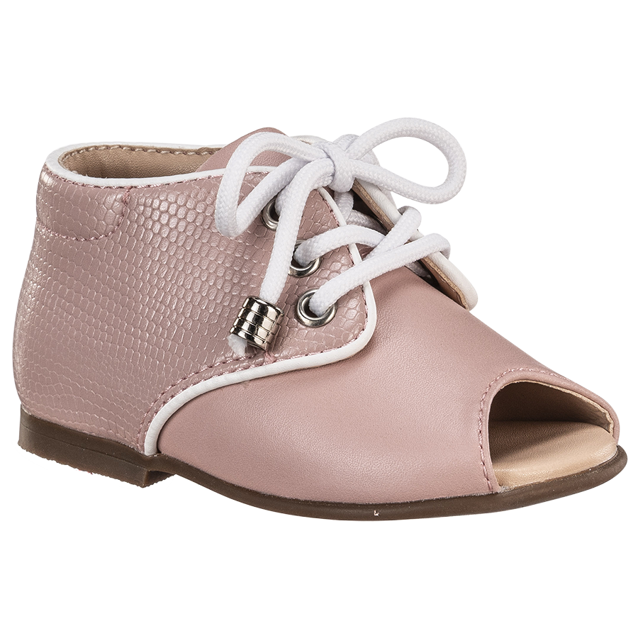Ponpano Oria Sandal Lace Booties Pink