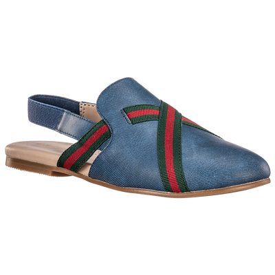 Ponpano Kerni Printed Stripes B Shoes Jeans
