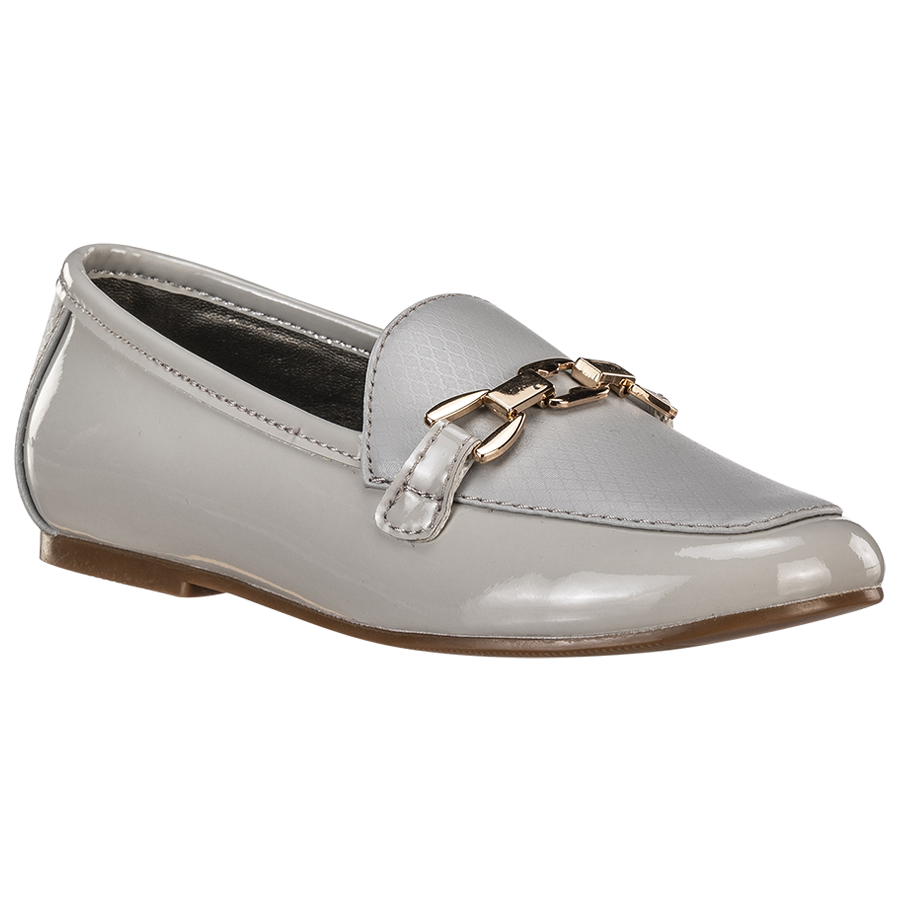 Ponpano Adrian Moccasin Buckle Loafer White