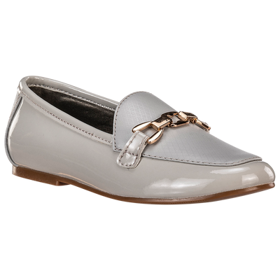 Ponpano Adrian Moccasin Buckle Loafer White
