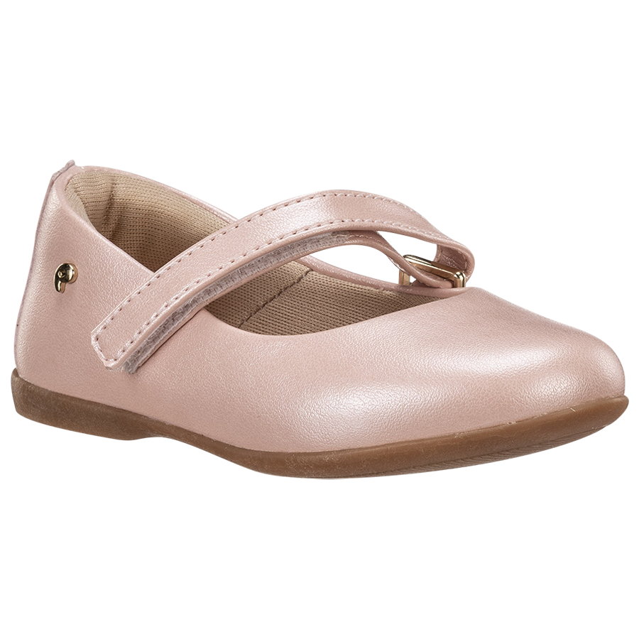 Ponpano Pump Velcro Shoes Silver