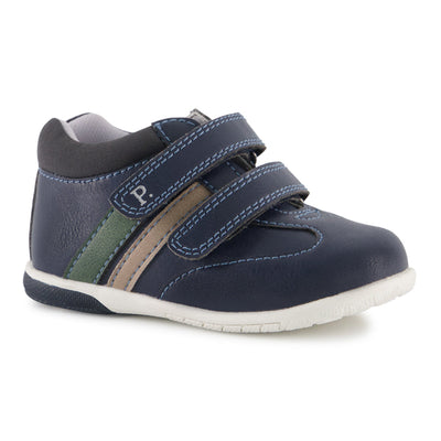 Ponpano Tomer Boys Classic Toddler First Step Shoes Navy