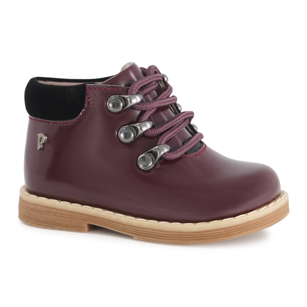 Ponpano Hileli Lace Booties Bourdeaux