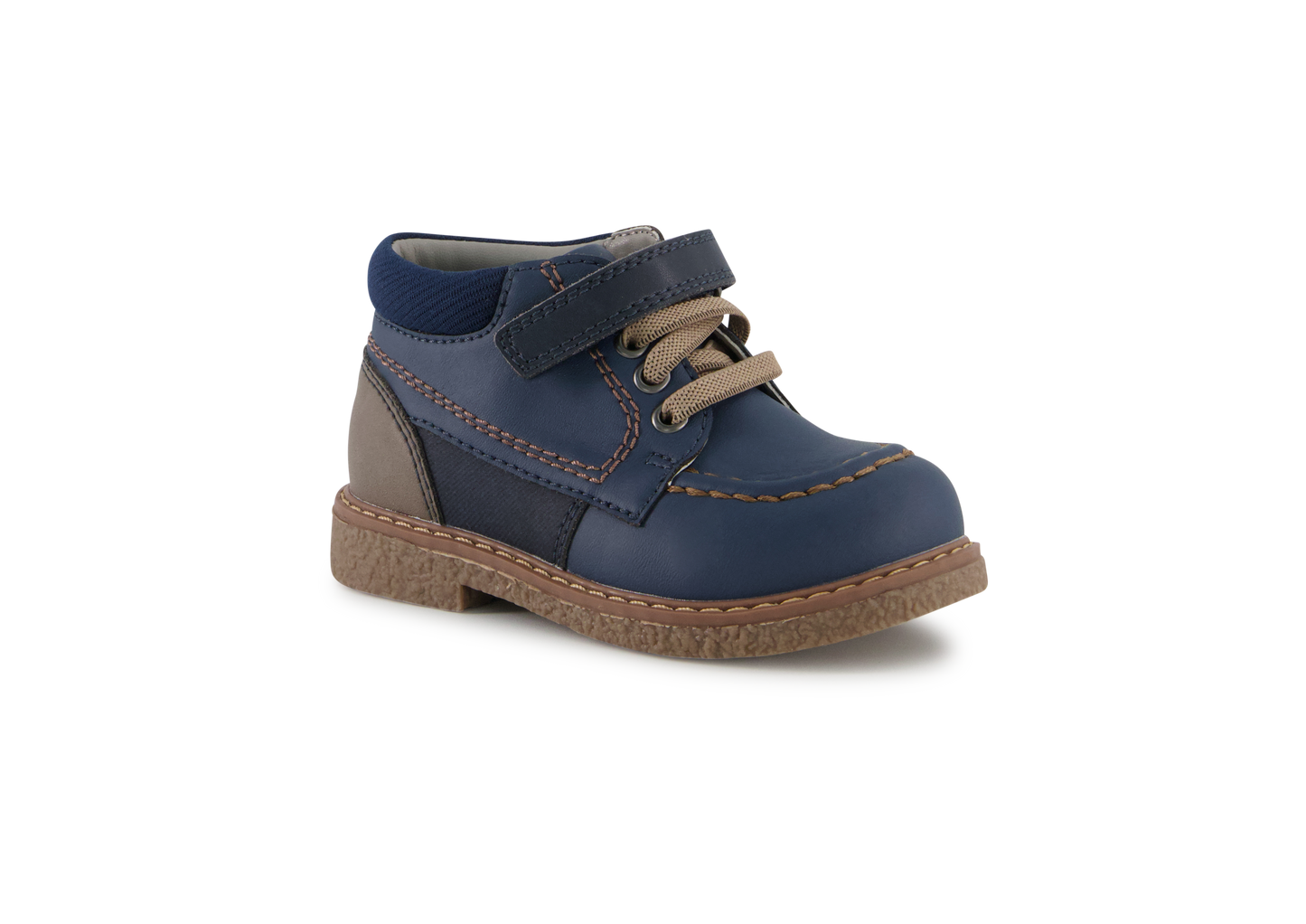 Ponpano Connor Moccasin Booties Navy