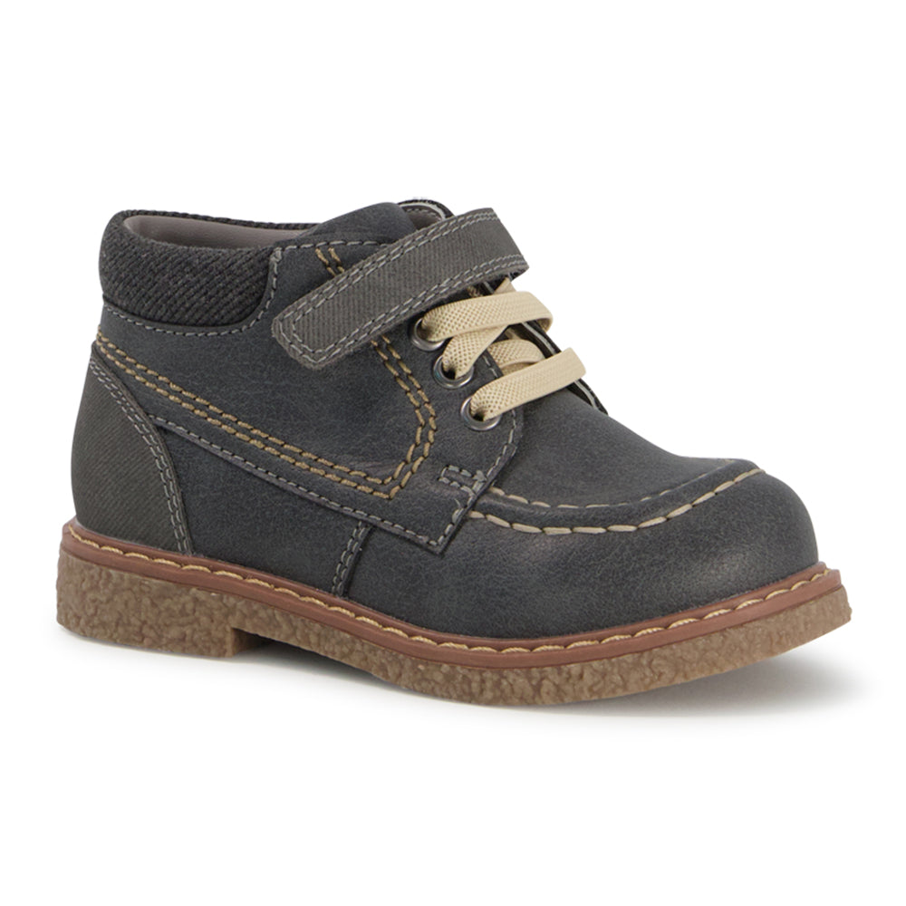 Ponpano Connor Moccasin Booties Navy