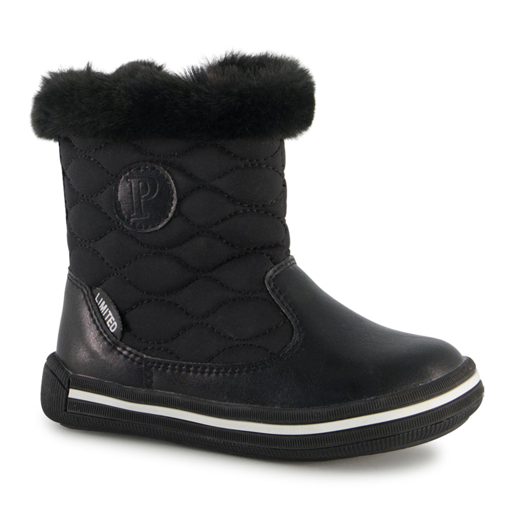 Ponpano Star Boots Quilt Snow Boots Black