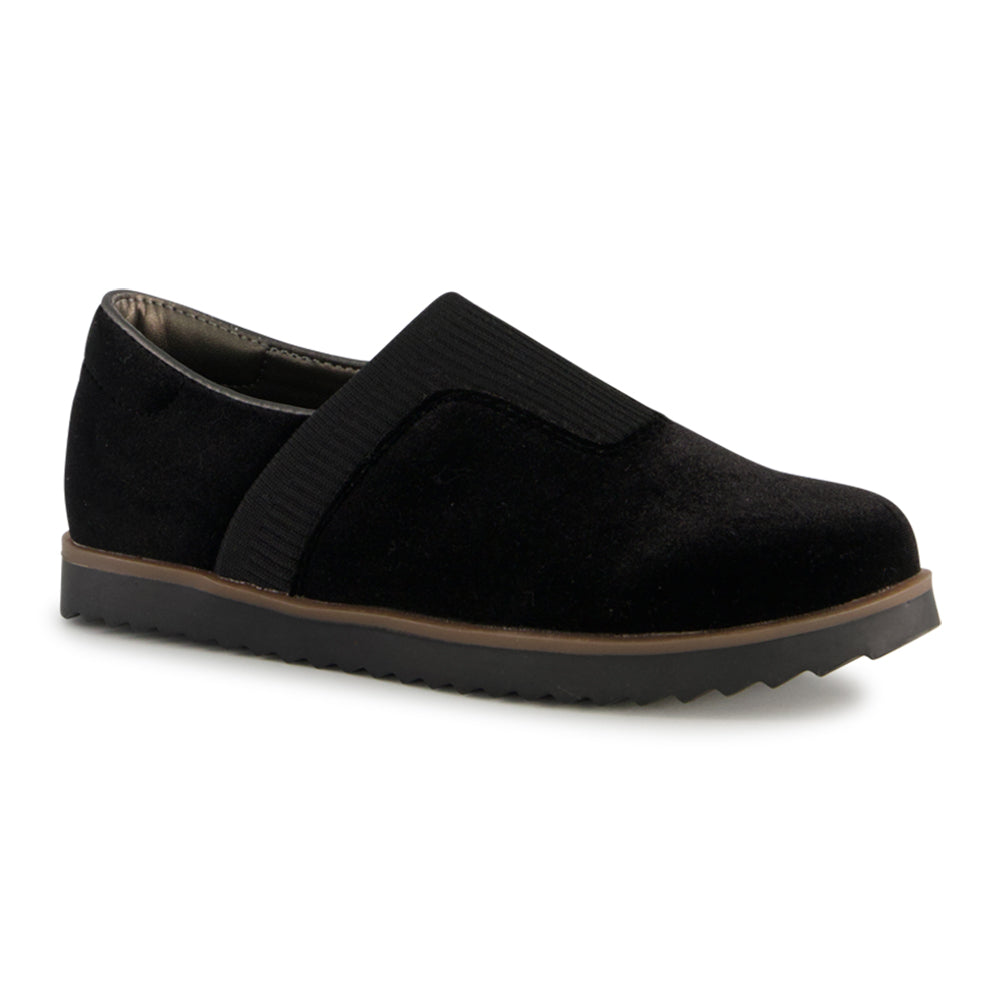 Ponpano Kamila Tricot B Smart-Casual Loafer Style Shoes Black