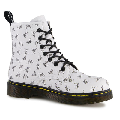 Ponpano Blaze Classic Print Boots White