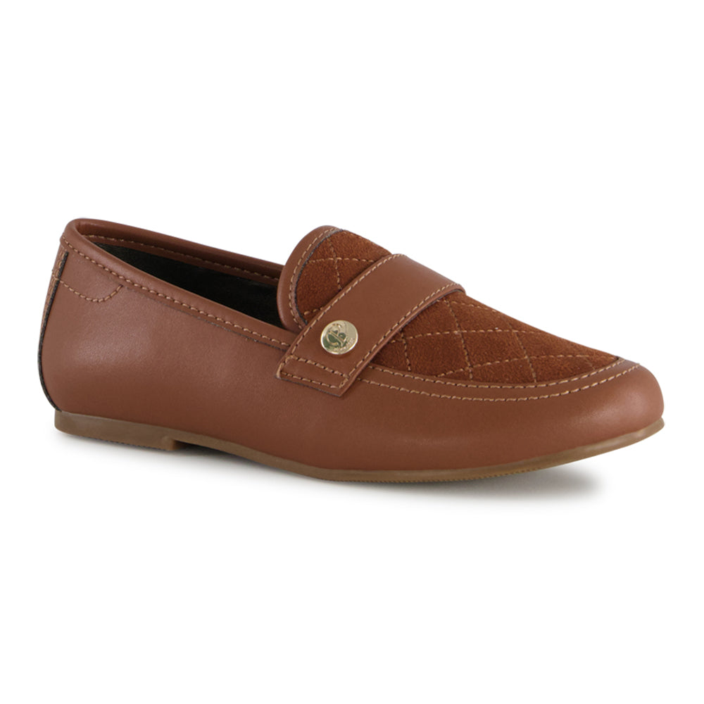 Ponpano Adrian Moccasin B Classic Loafer Camel