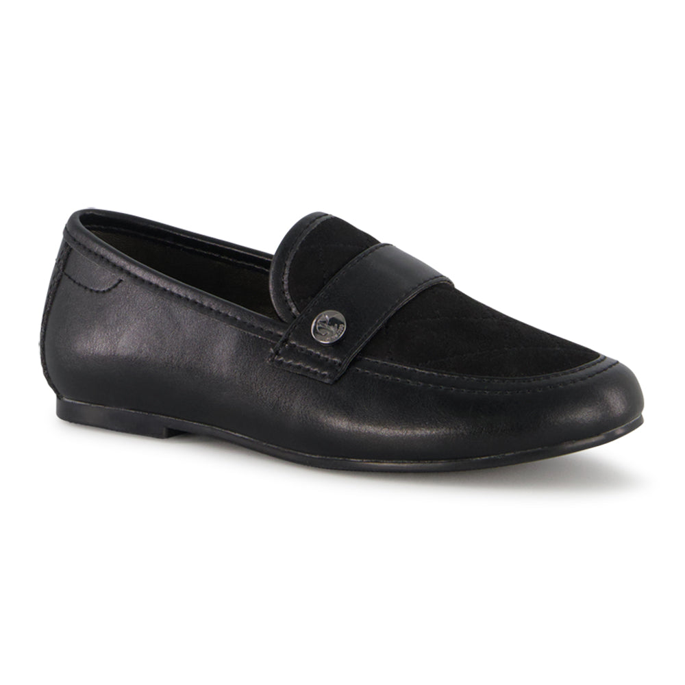 Ponpano Adrian Moccasin Classic Loafer Black