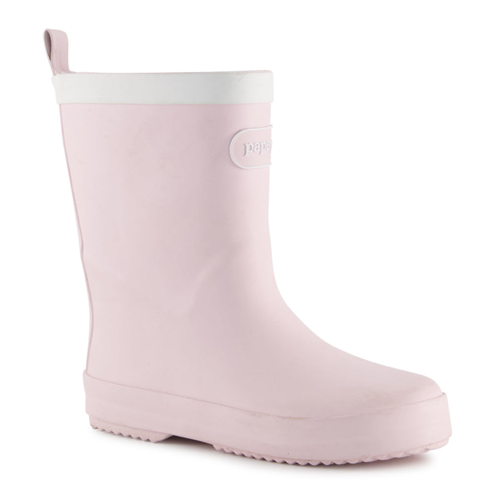 Ponpano Niki Smooth Rubber Rain Boots Pink