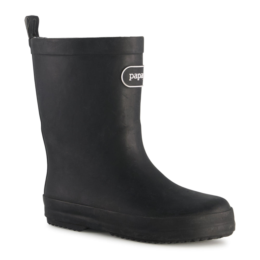 Ponpano Niki Smooth Boys S Rubber Rain Boots Beige