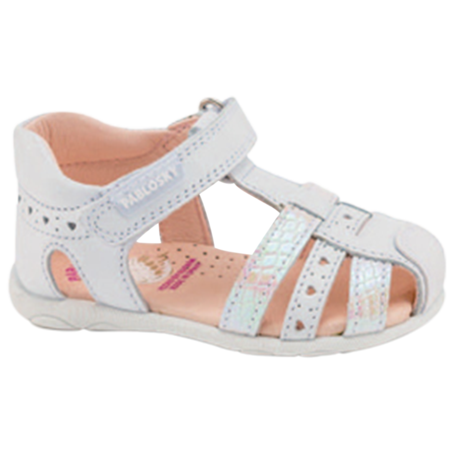 Ponpano Kim Girls Wh Sandal White